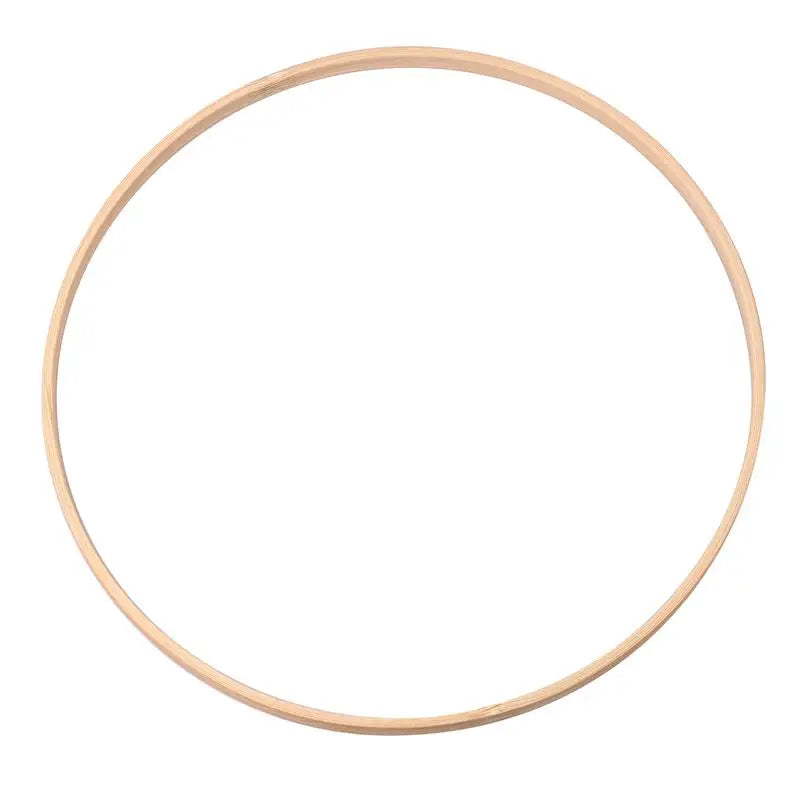 Wooden Bamboo Circle Hoop – Macrame & Floral DIY Ring for Wreaths & Dream Catchers