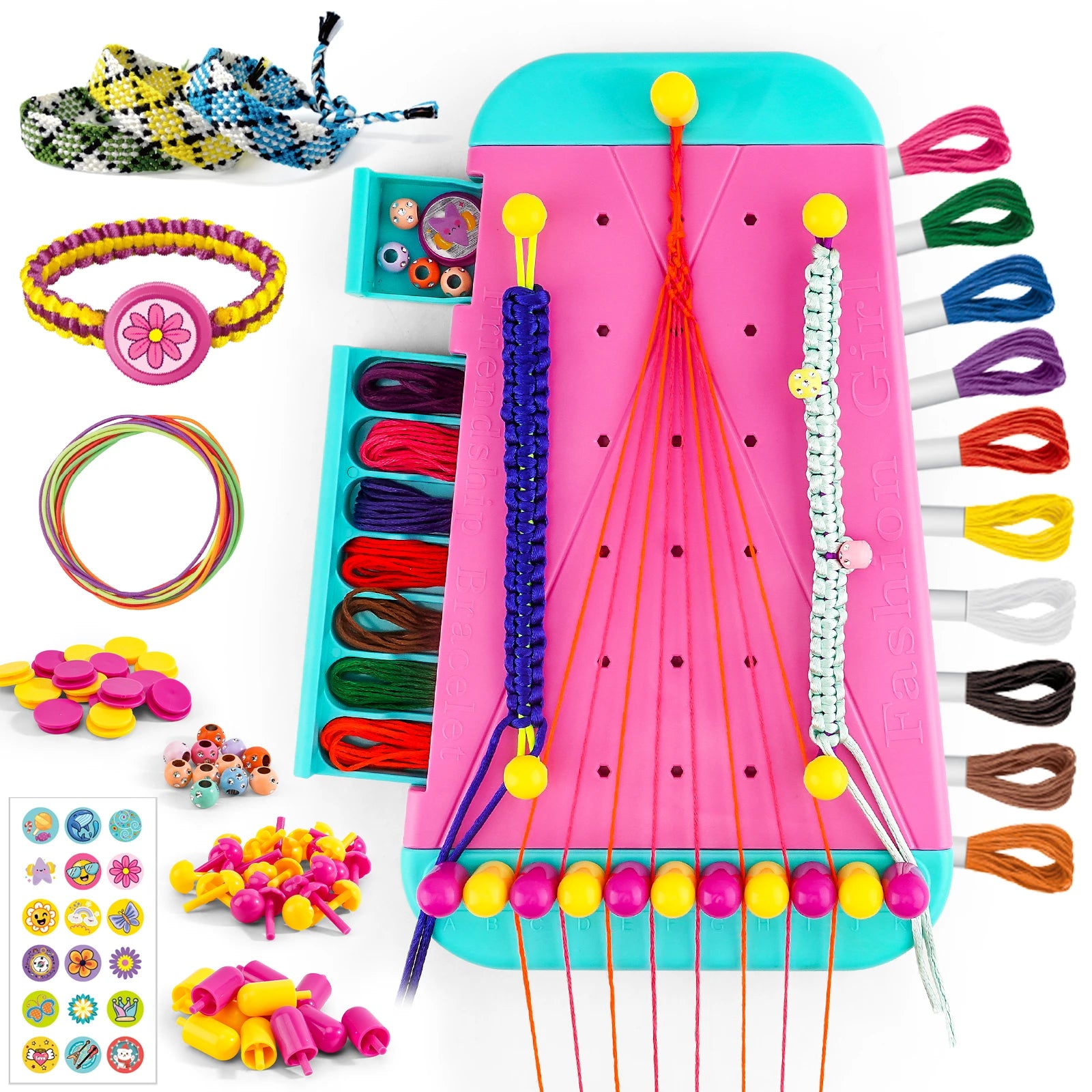 Friendship Bracelet Making Kit – Girls’ DIY Jewelry Craft Set