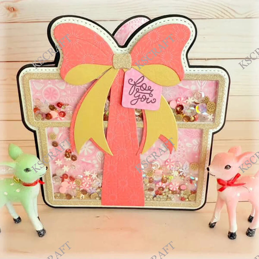 KSCRAFT Mini Album & Present Box Cutting Dies – DIY Scrapbooking Tool