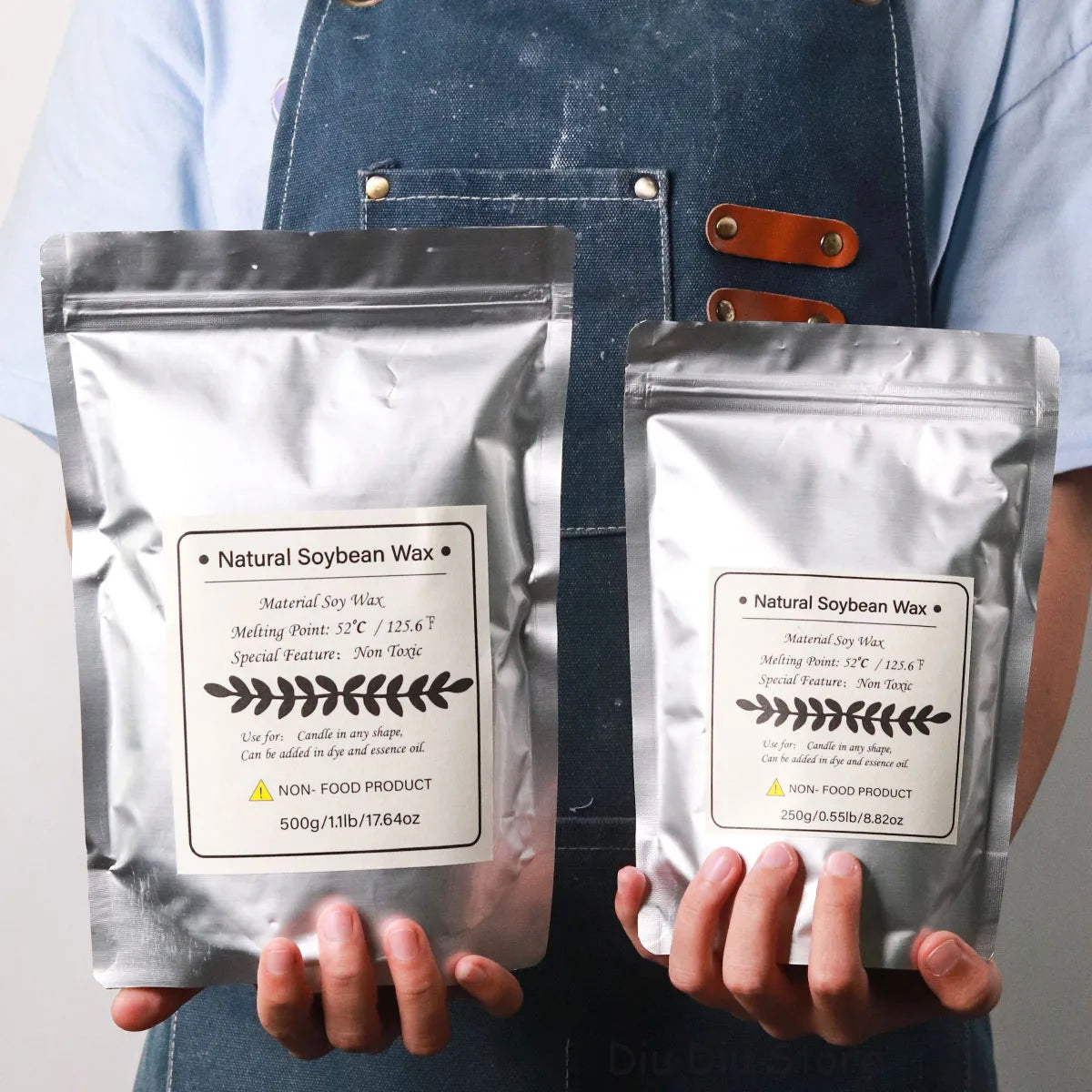 🕯️ 1KG Natural Soy Wax Granules – 100% Pure, Additive-Free Candle Making Material for DIY Smokeless Scented Candles