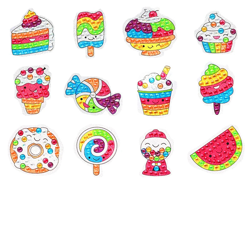 Pokémon Diamond Painting Stickers & Cartoon Crystal Art Craft Set