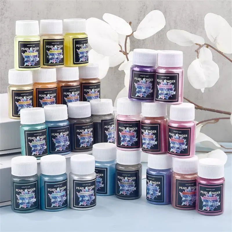 Pearlescent Mica Pigments – Resin Dye Powder Set