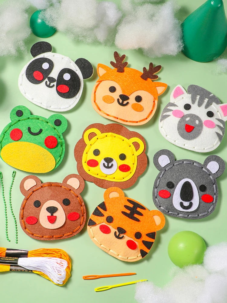 8-Piece Forest Animal DIY Sewing Kit – Beginner-Friendly