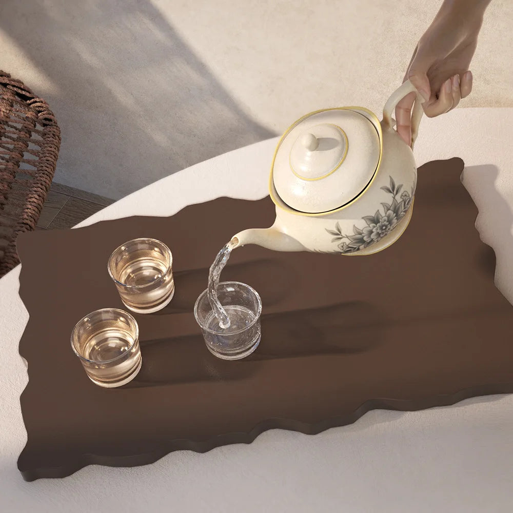 Tray Epoxy Resin Silicone Mold DIY Large Rectangle Tea Plate Coaster Resin Mold For Home Decoration Craft Making Art Supplies