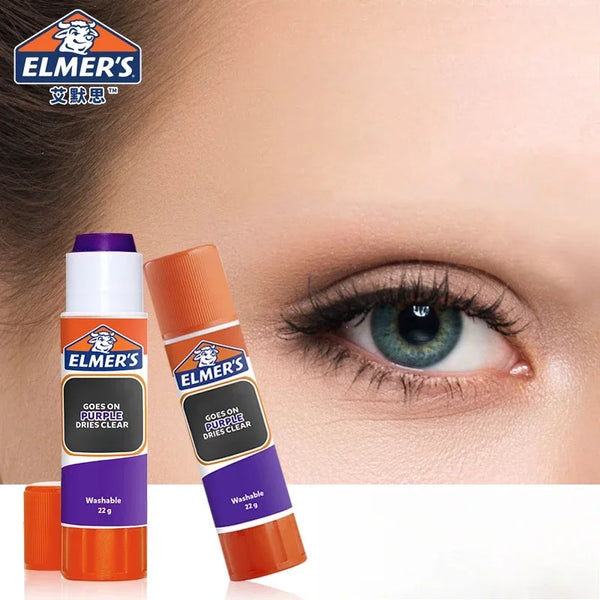 Elmer's Transparent Solid Glue Stick Color-changing Glue, Washable, Suitable for Handcraft DIY, Cosplay,Eyebrow Shaping