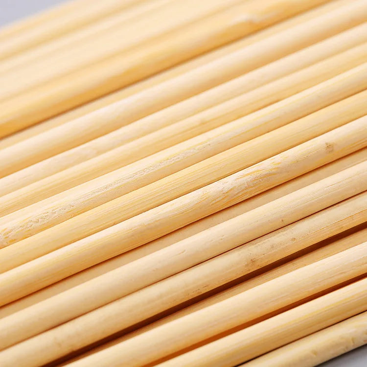 4–8mm Round Bamboo Wooden Sticks – DIY Craft & Woodworking (20/30cm)