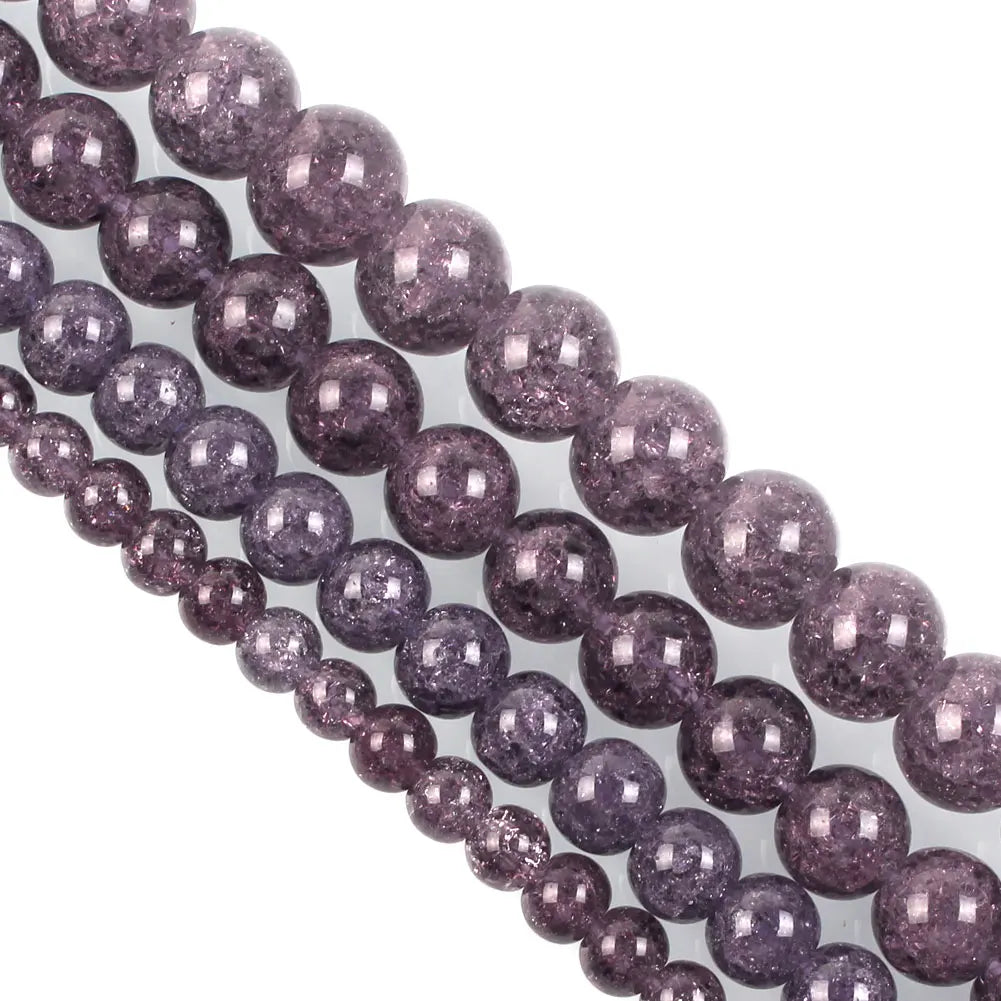 Purple Natural Stone Beads – Amethyst, Agate & Tourmaline for DIY Jewelry