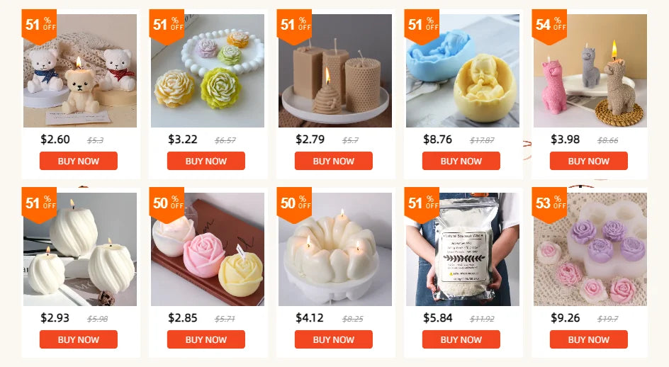 🕯️ 1KG Natural Soy Wax Granules – 100% Pure, Additive-Free Candle Making Material for DIY Smokeless Scented Candles