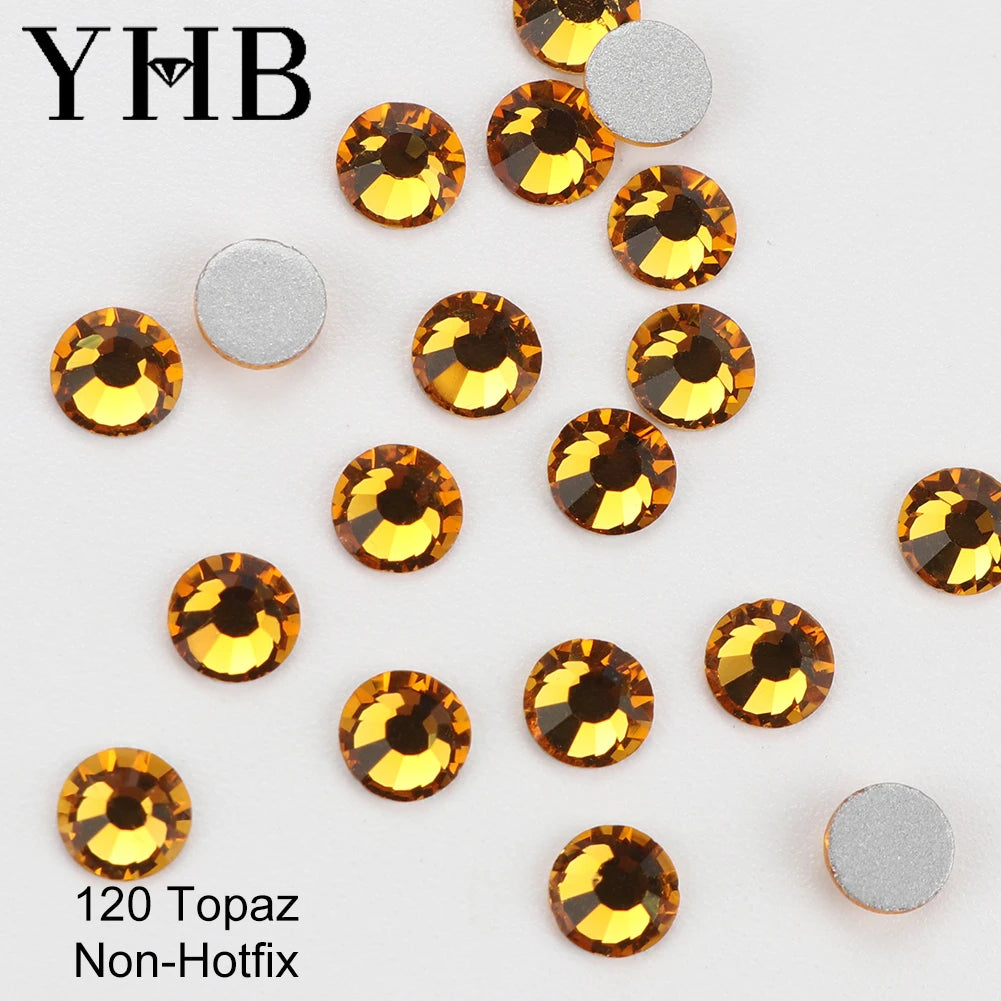 YHB Cold-Fix Crystal Rhinestones – 101–133 PCS for DIY Crafts