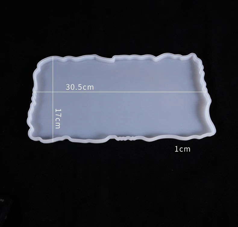 Tray Epoxy Resin Silicone Mold DIY Large Rectangle Tea Plate Coaster Resin Mold For Home Decoration Craft Making Art Supplies