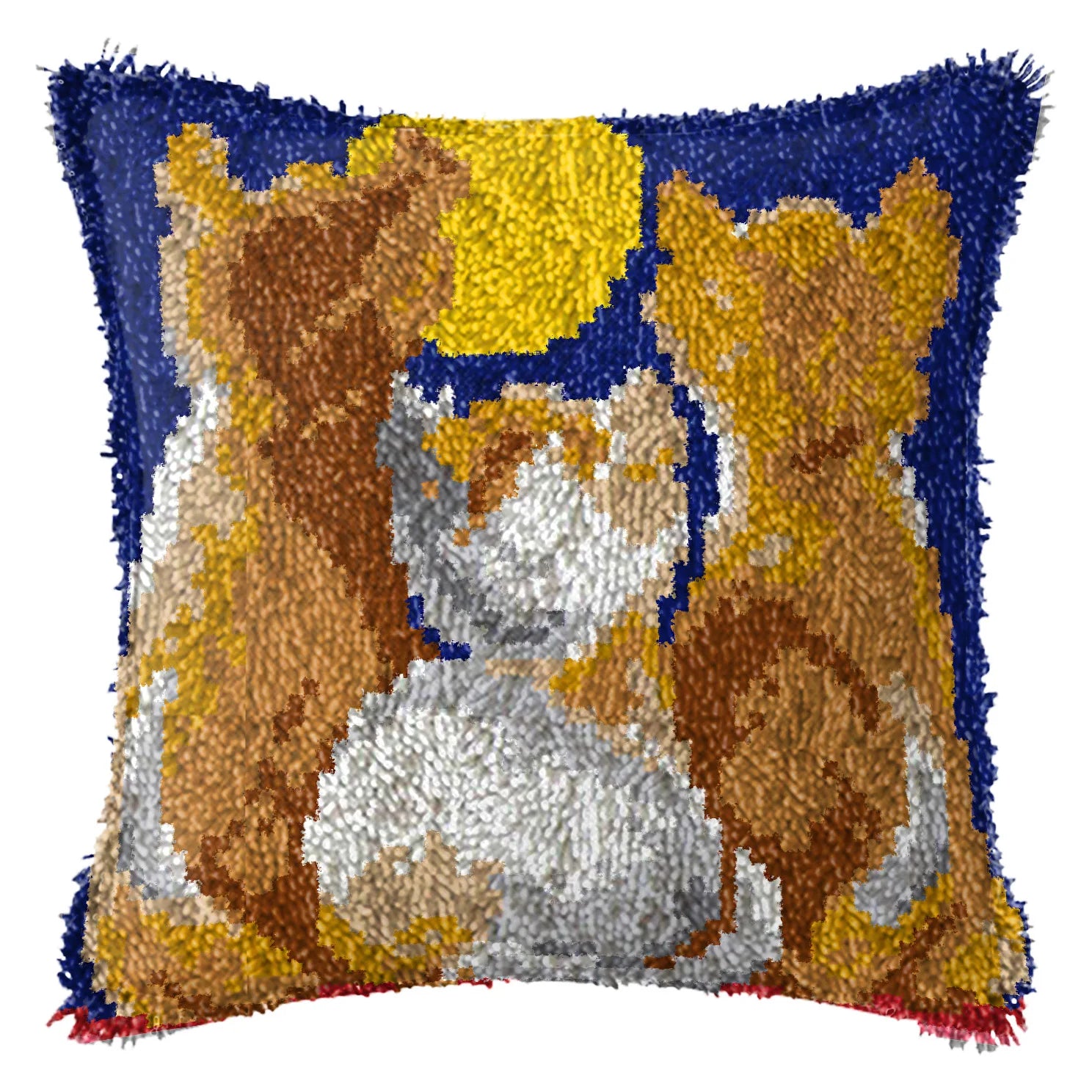 Cats Latch Hook Kit – DIY Carpet, Pillow & Cushion Craft Set