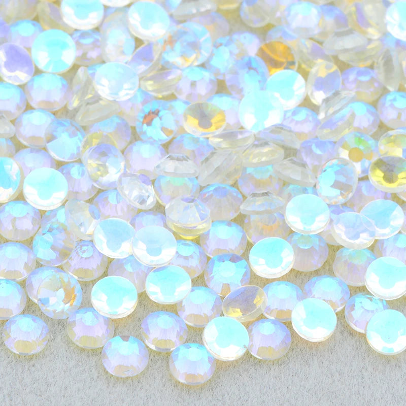 Clear AB Glass Rhinestones Set – 14,400PCS Flatback Crystals (SS6/SS12/SS20)