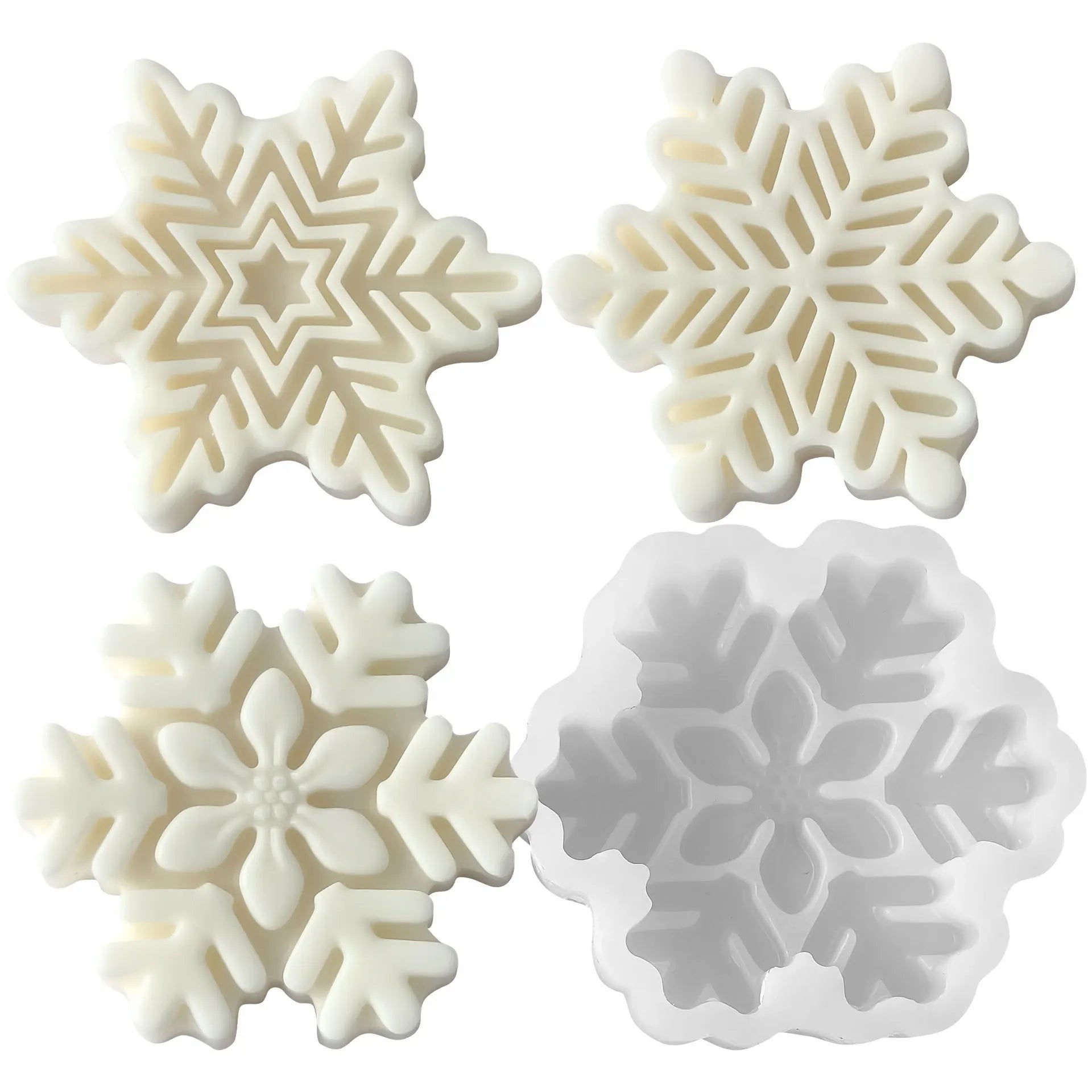 ❄️ Snowflake Candle Silicone Mold – DIY Christmas Soap, Wax Melt, Aroma Stone & Handmade Holiday Decor Gift
