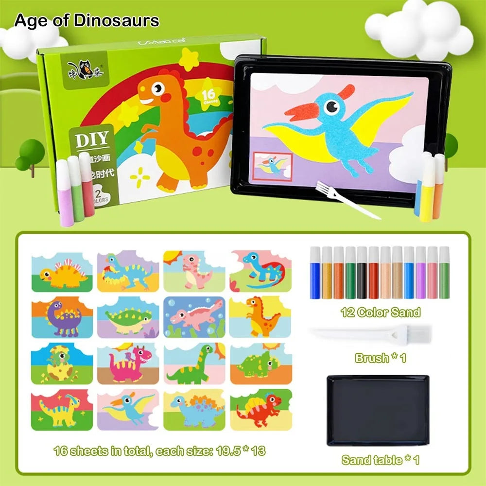 DIY Sand Art Drawing Set for Kids – Educational Coloring Toy