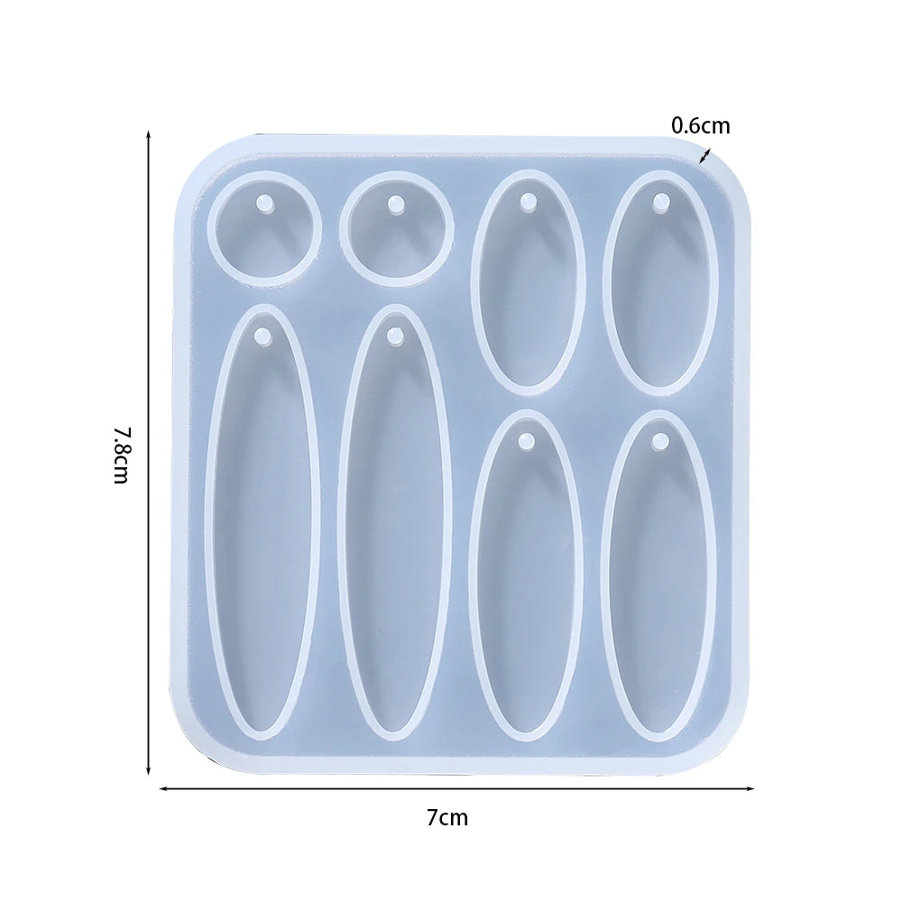 DIY Earring & Charm Mold – Heart, Leaf, Moon Shapes