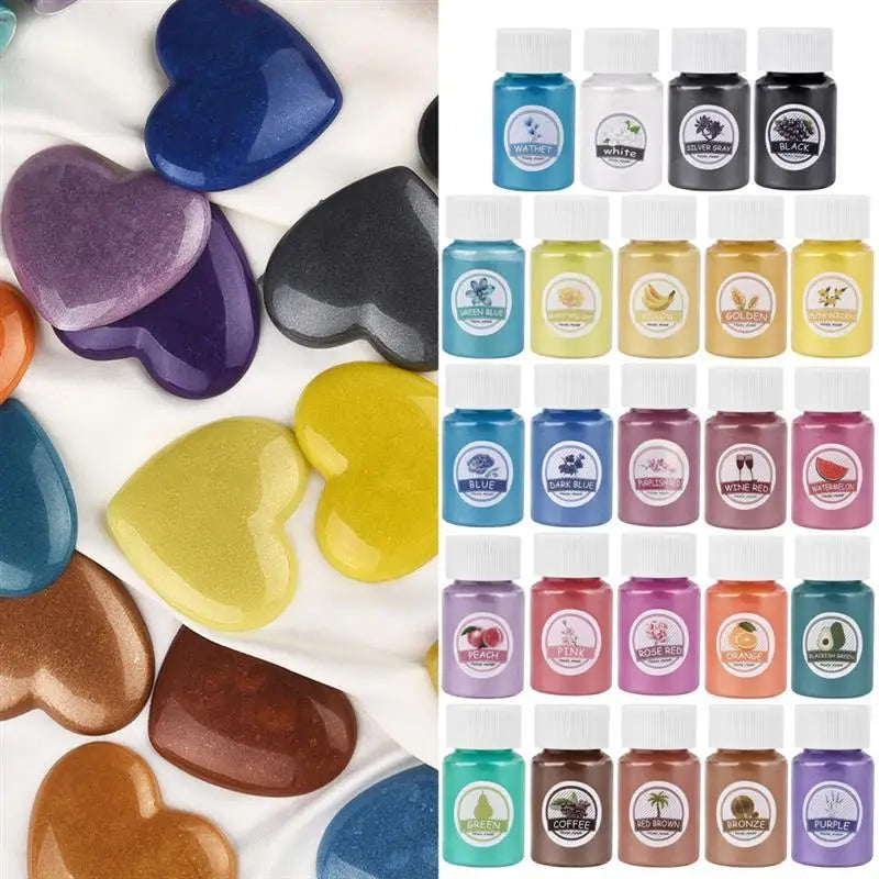 Pearlescent Mica Pigments – Resin Dye Powder Set