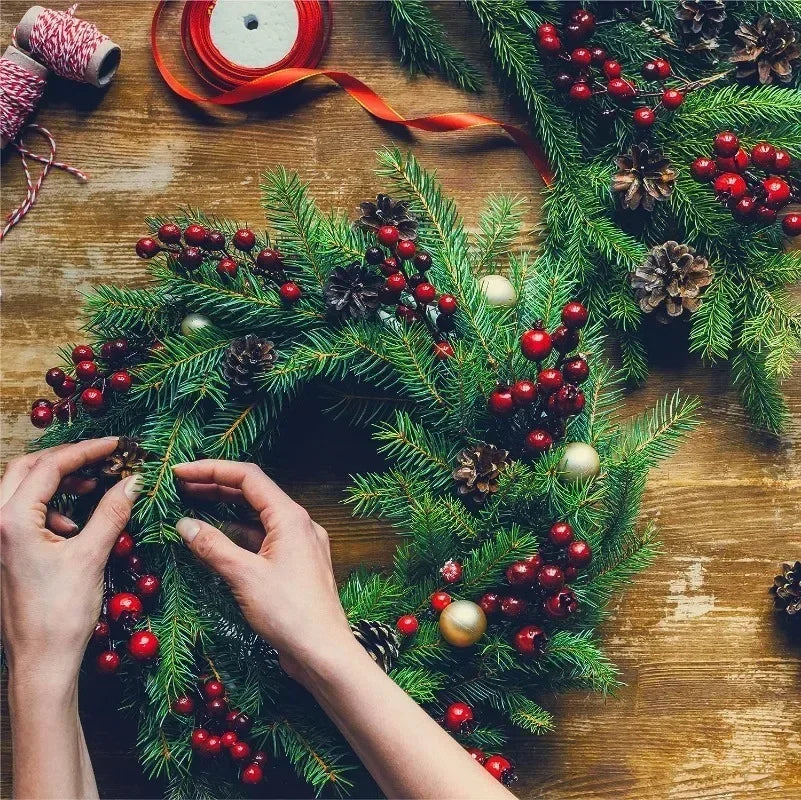 Artificial Holly Berry Stems – Christmas Décor