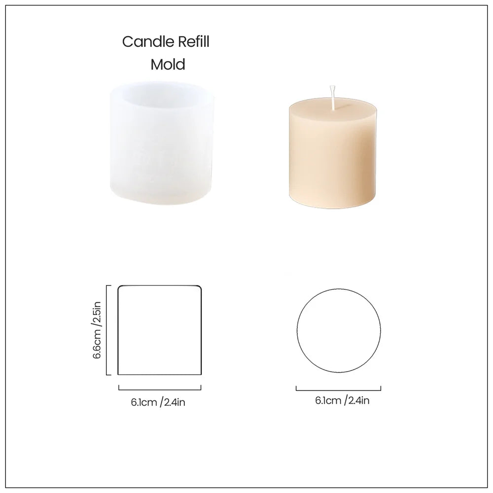 Christmas Candle Jar Silicone Mold – Nicole Christmas Tales Gypsum & Jesmonite Mold