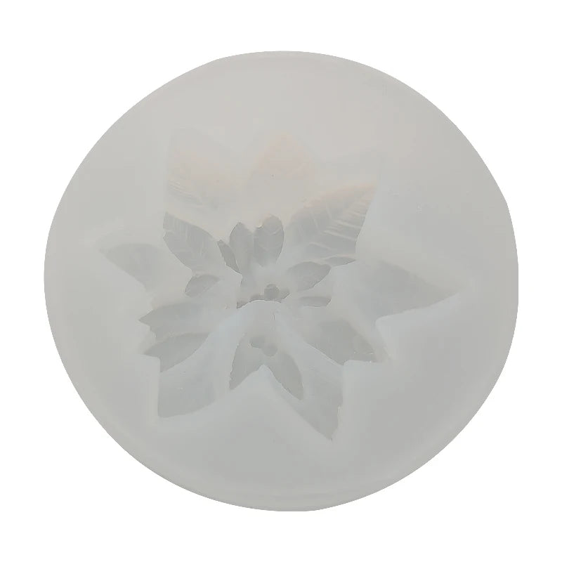 Christmas Flower Candle Mold – DIY Silicone Mold for Cake, Soap & Aromatherapy Crafts
