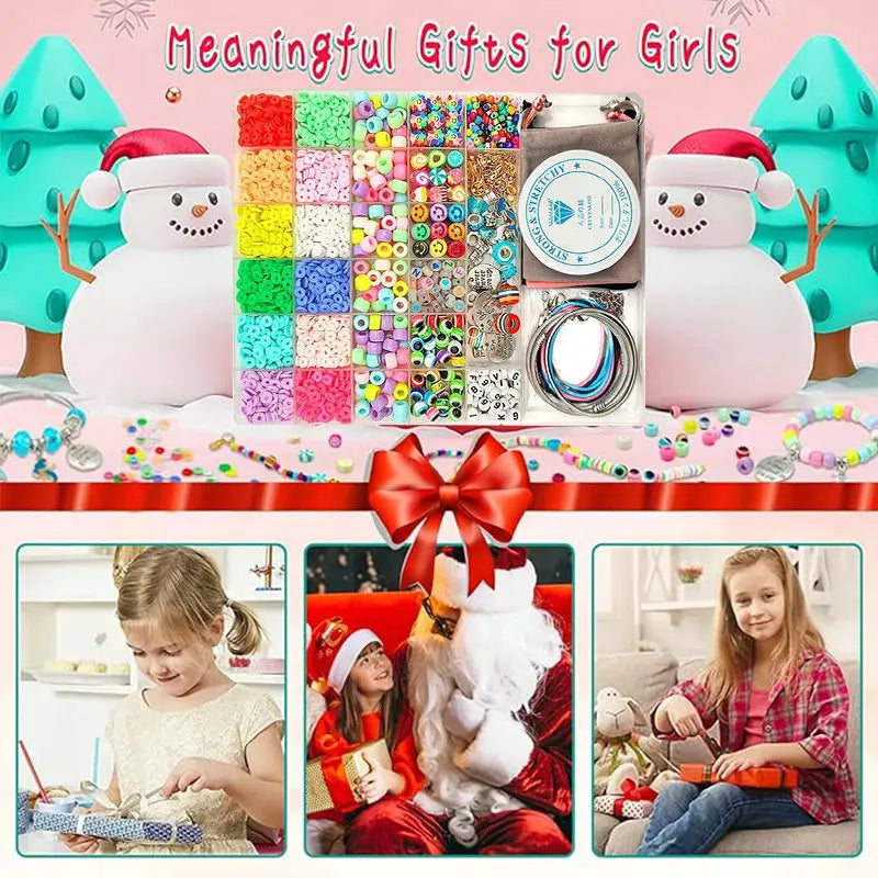 3400pcs Beads & Charms Jewelry Making Kit – DIY Bracelet Supplies