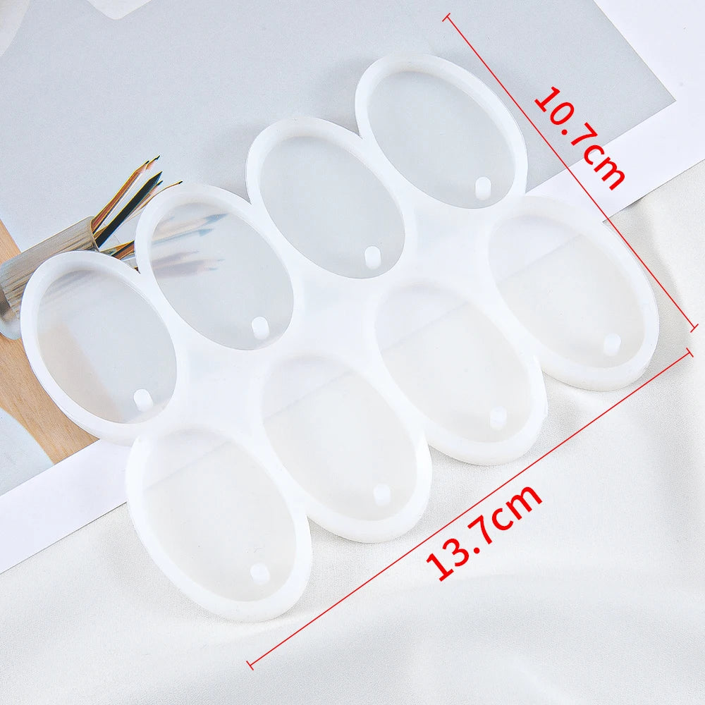 Round & Oval Silicone Mold – DIY Resin Jewelry Making
