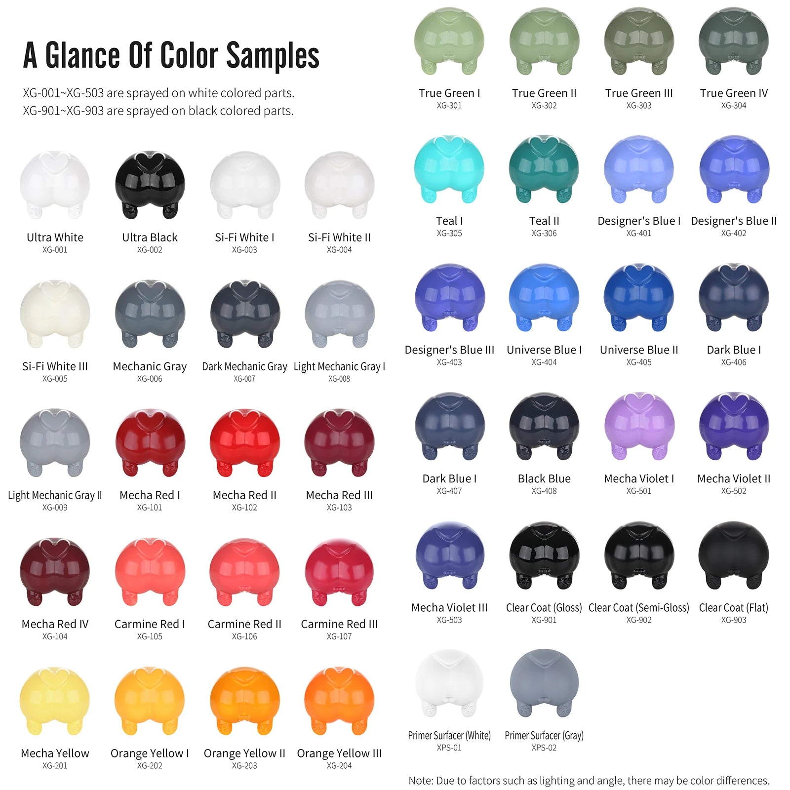 DSPIAE XG Series 50ml Pre-Mixed Water-Based Paint