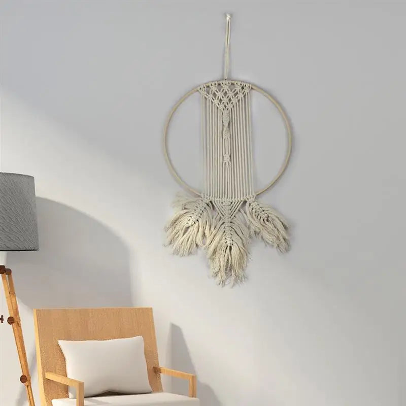 Wooden Bamboo Circle Hoop – Macrame & Floral DIY Ring for Wreaths & Dream Catchers