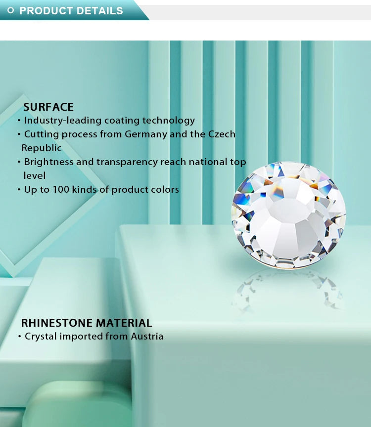 YHB Cold-Fix Crystal Rhinestones – 101–133 PCS for DIY Crafts