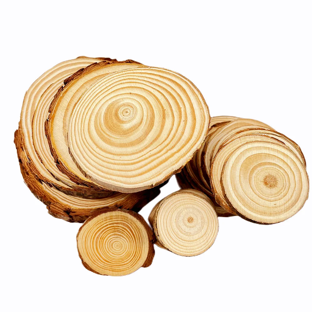 Natural Pine Wood Slices – DIY Craft & Wedding Decor