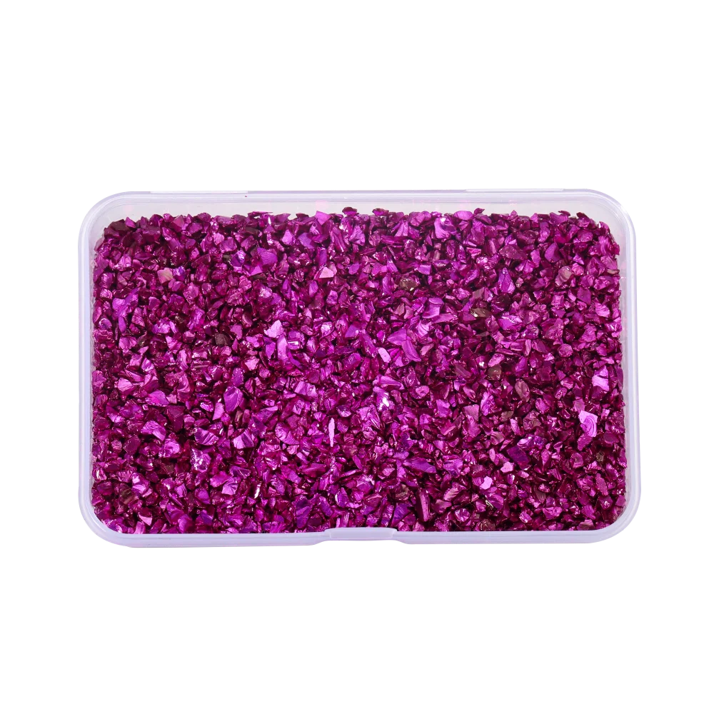 30g Crushed Glass Stones – Irregular Resin Fillers for DIY Epoxy Crafts & Nail Art