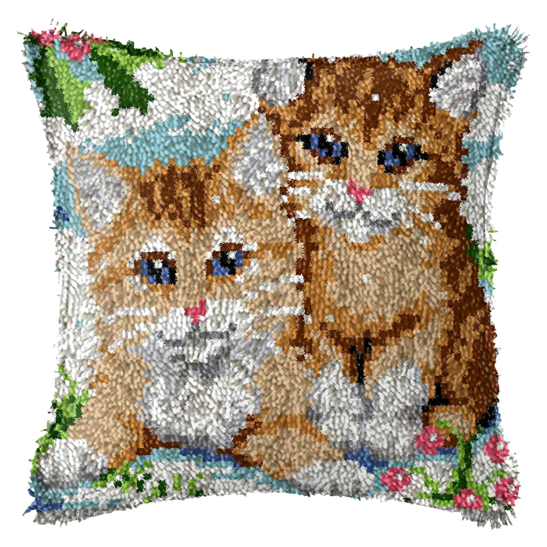 Cats Latch Hook Kit – DIY Carpet, Pillow & Cushion Craft Set