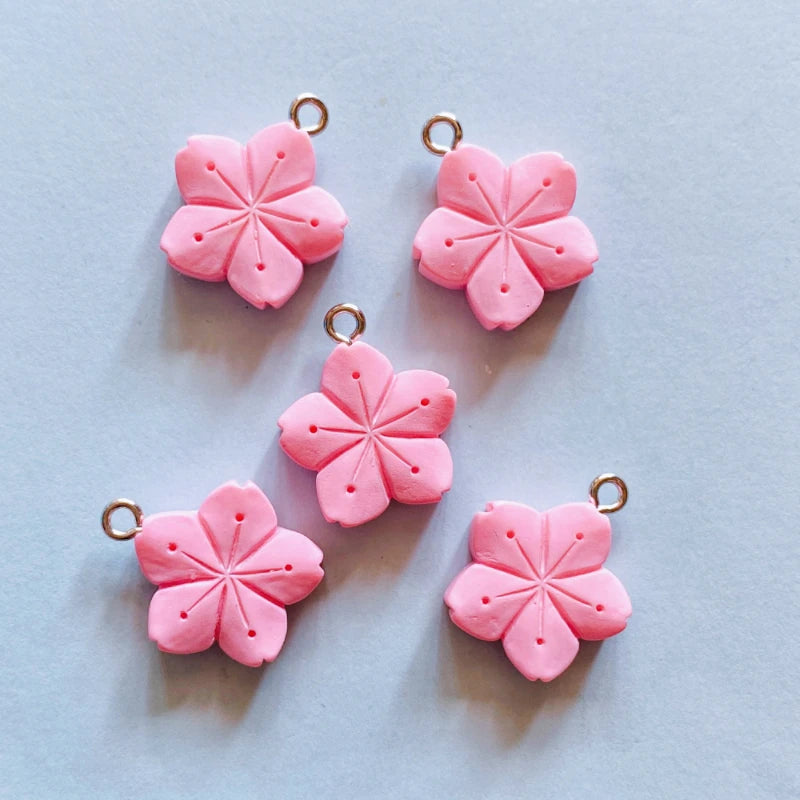 Cat Bread Flower Resin Charms – 10PCS DIY Pendants for Jewelry & Crafts