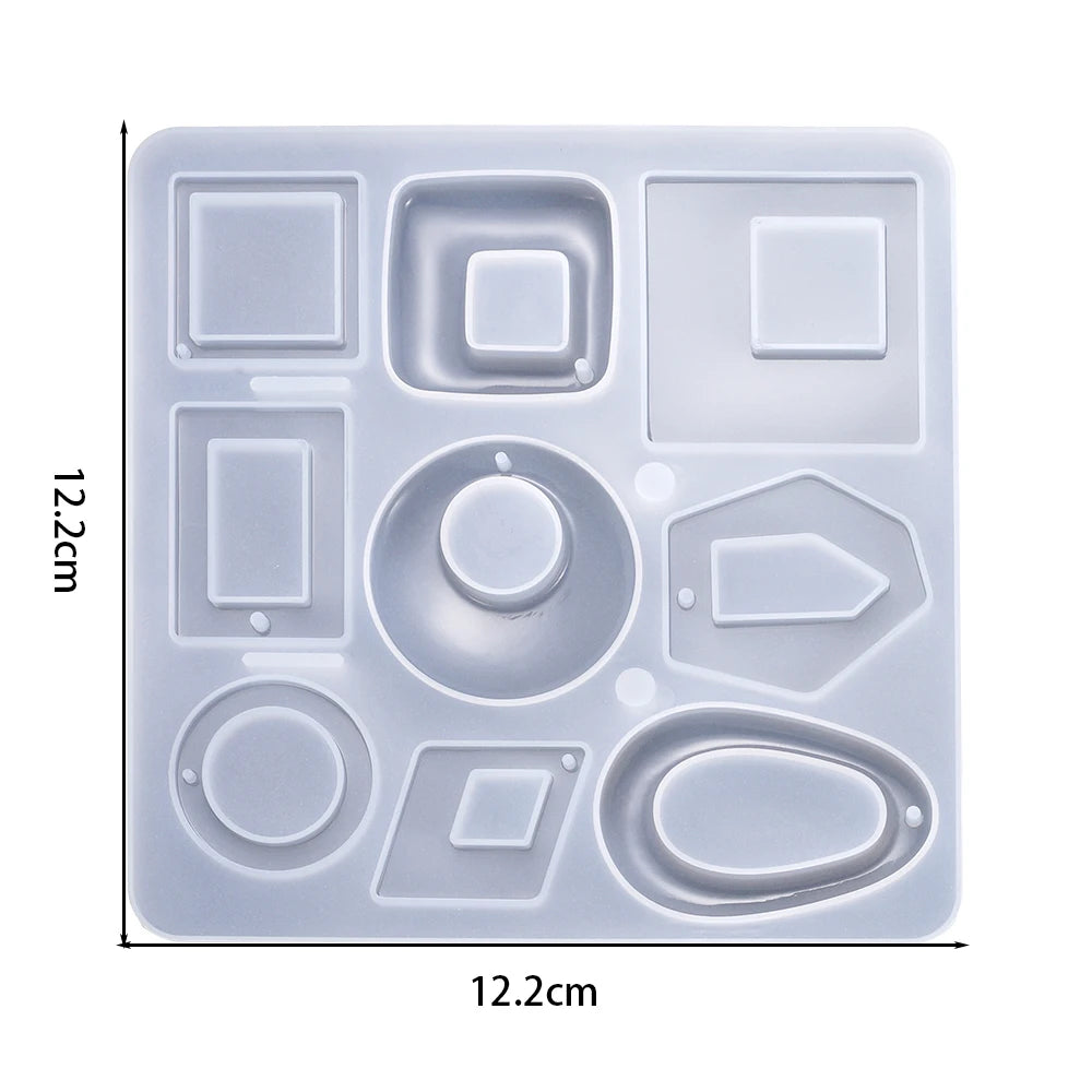 DIY Earring & Charm Mold – Heart, Leaf, Moon Shapes