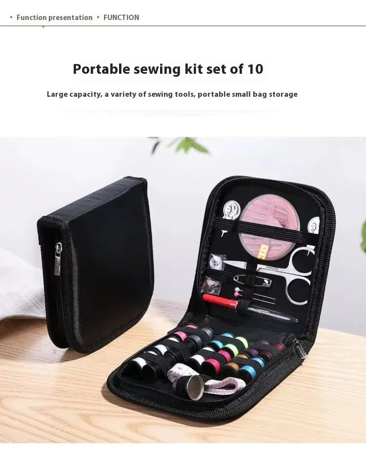 10 Needle Portable Sewing Kit Mini Travel Household Sewing Box Set Storage Bags Organizer Home Tools Accessories