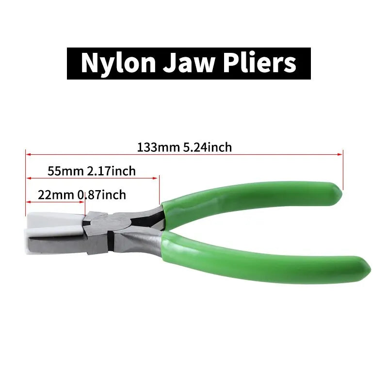 3PCS Jewelry Pliers Set – 6-in-1 DIY Craft Tools with Nylon & Bent Nose Pliers