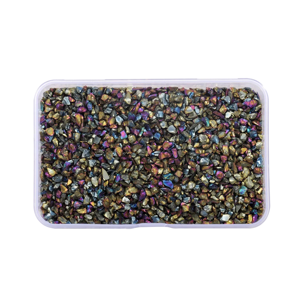 30g Crushed Glass Stones – Irregular Resin Fillers for DIY Epoxy Crafts & Nail Art