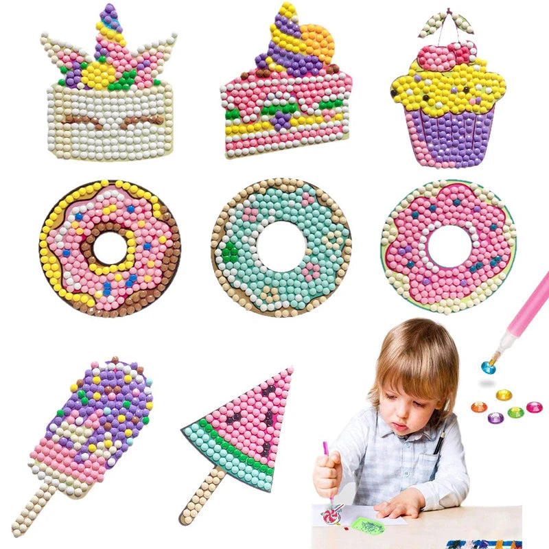 Pokémon Diamond Painting Stickers & Cartoon Crystal Art Craft Set