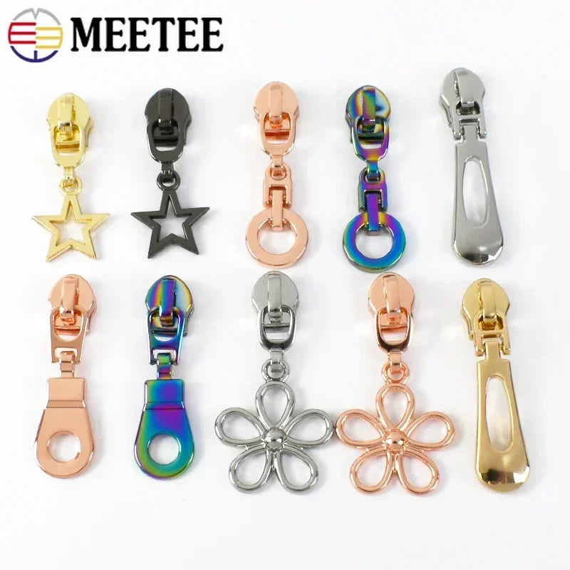 #5 Nylon Zipper Sliders – Replacement Pullers for Bags, Jackets & Sewing Repair (10/30PCS)