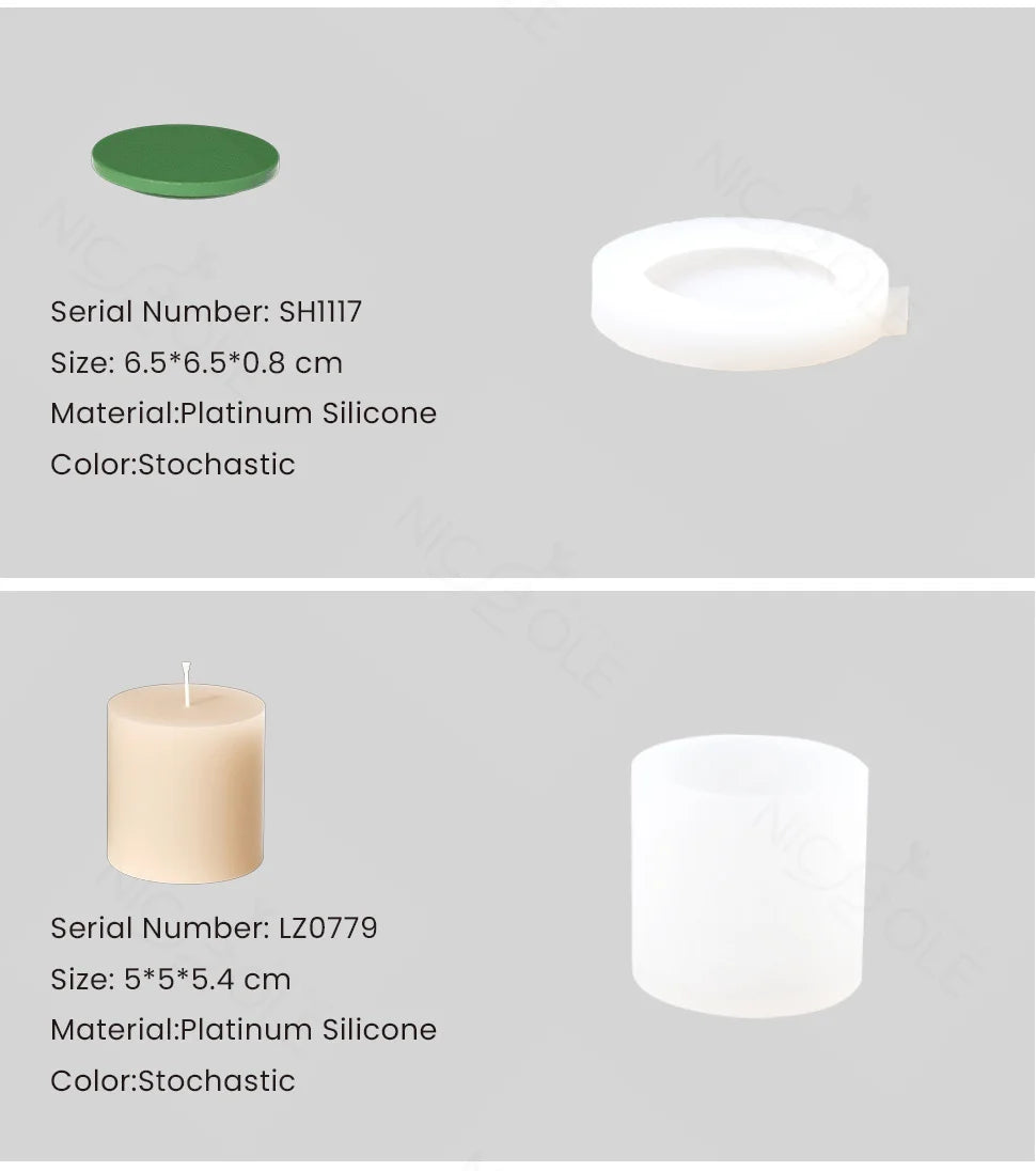 Christmas Candle Jar Silicone Mold – Nicole Christmas Tales Gypsum & Jesmonite Mold