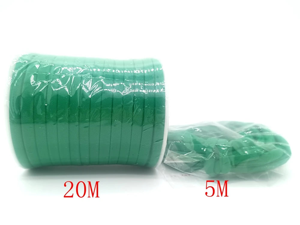 5mm Elastane Cord – Plain Color Hollow Stitched Elastic Band (46 Colors)