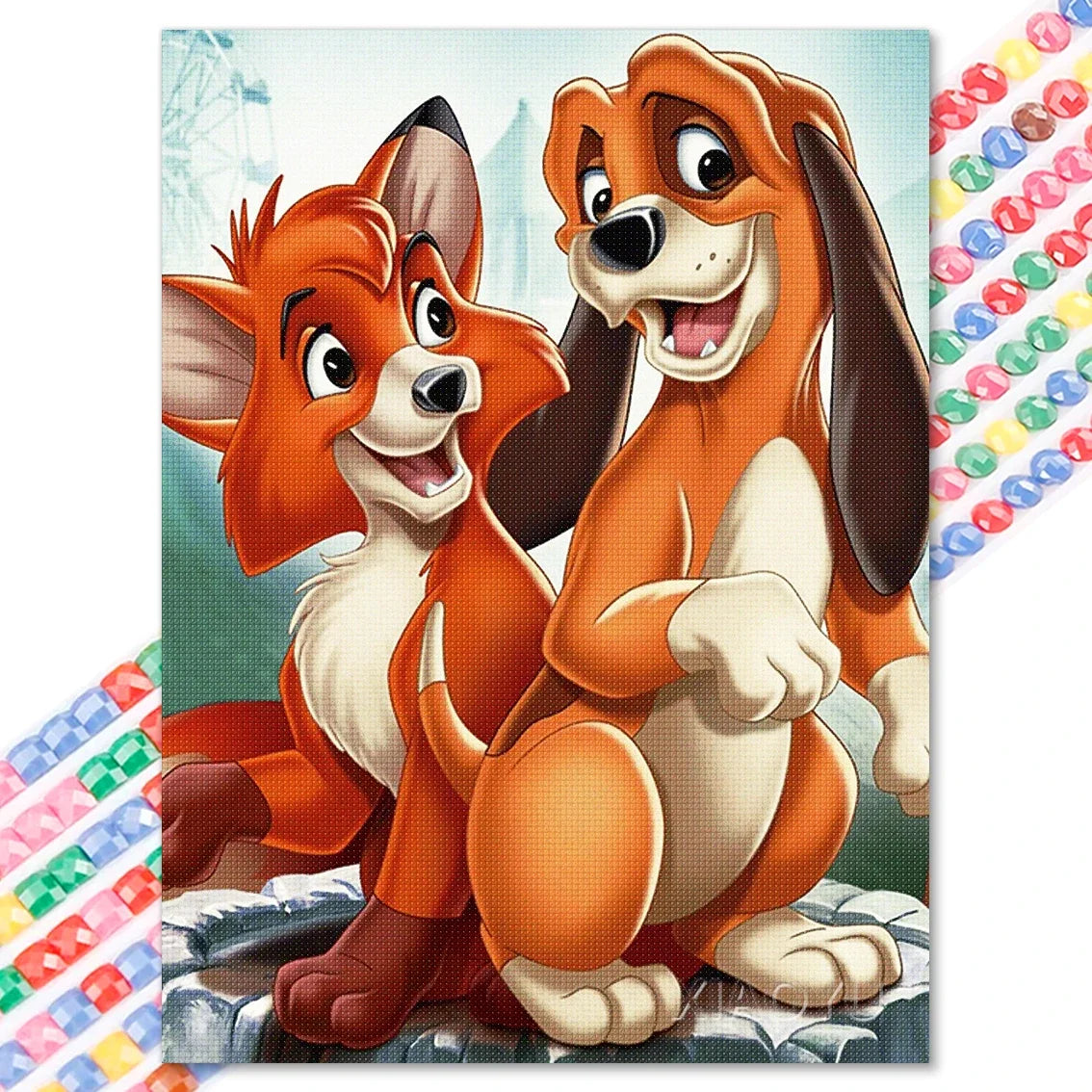 Snow White Diamond Painting Kit – DIY Rhinestone Embroidery Art