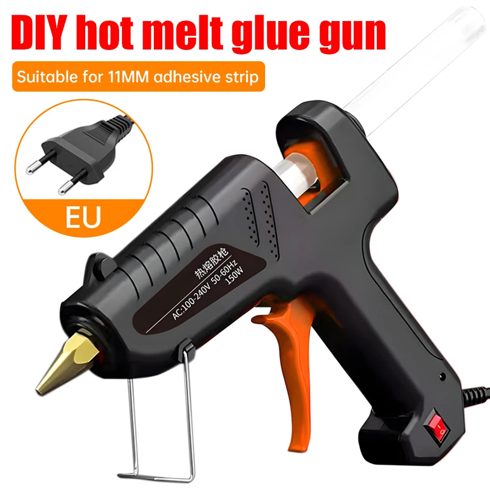 Hot Melt Glue Gun 11mm Glue Sticks Industrial DIY Electrothermal Glue Gun Heat Temperature Thermo Electric Gun Repair Tools