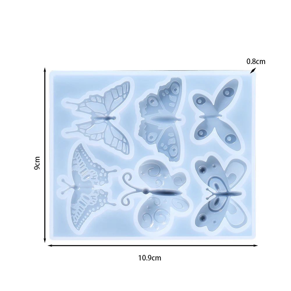 DIY Earring & Charm Mold – Heart, Leaf, Moon Shapes
