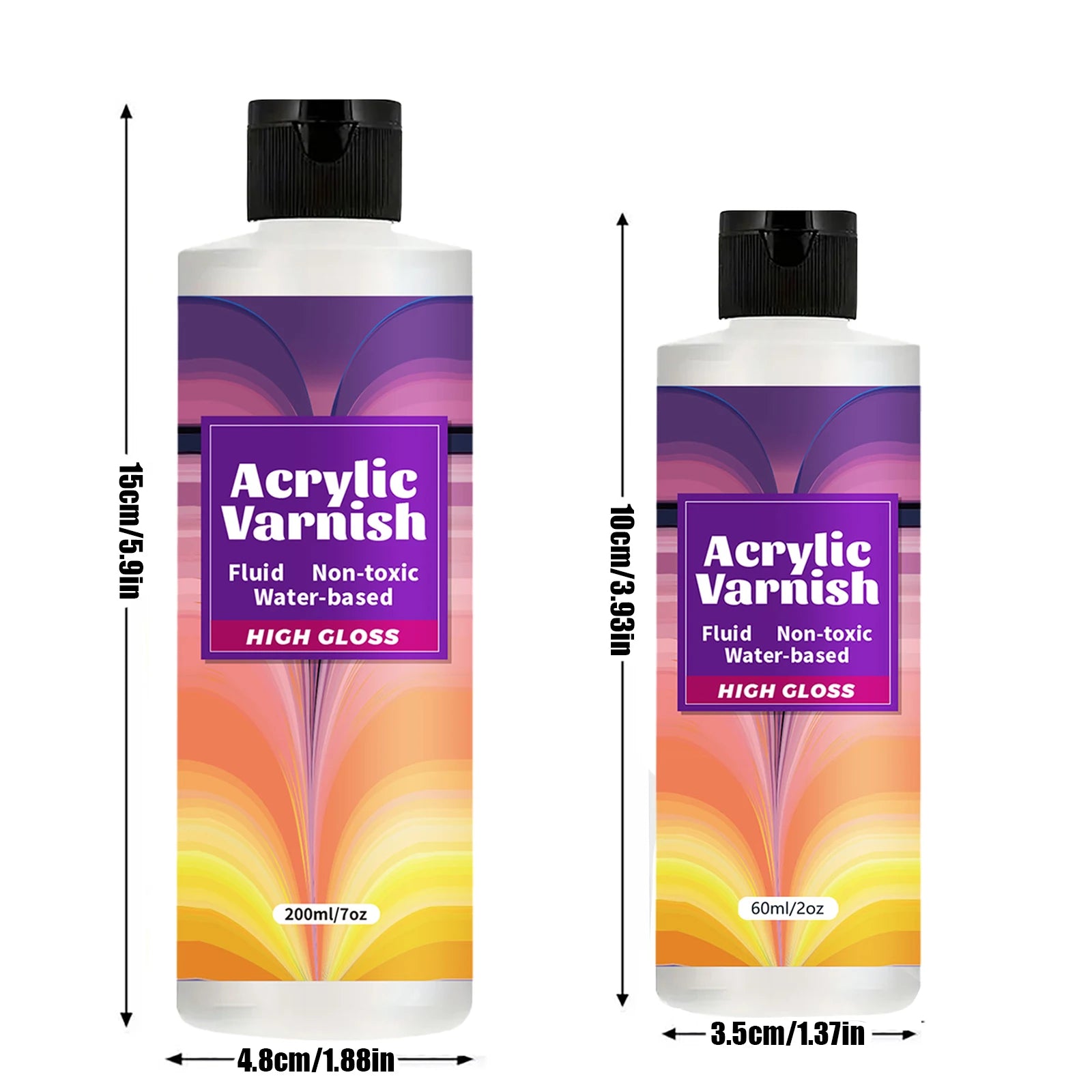 200ML Acrylic Varnish – High Gloss Clear Protective Sealant for Paintings & Crafts