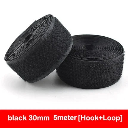 Hook & Loop Sewing Fastener Tape – Non-Adhesive Nylon (5M/Pair, 16–150mm)