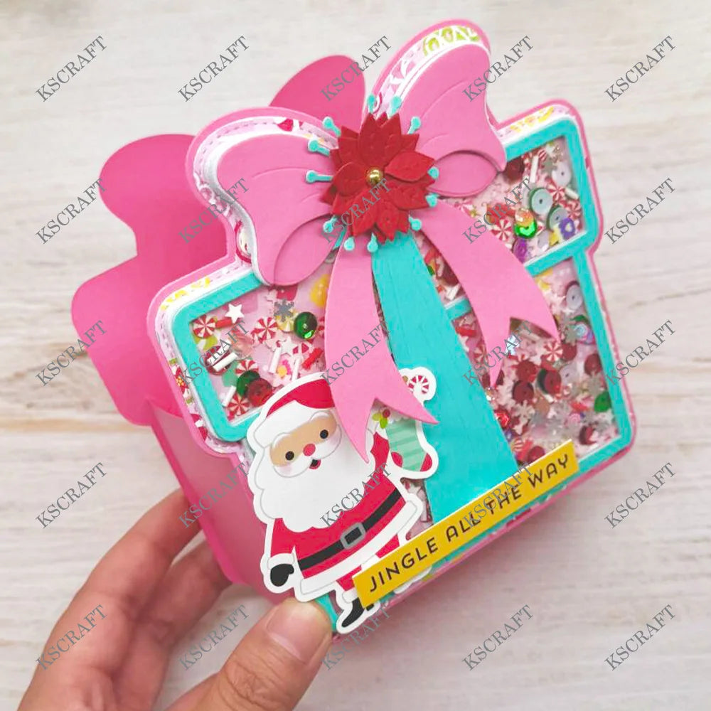 KSCRAFT Mini Album & Present Box Cutting Dies – DIY Scrapbooking Tool