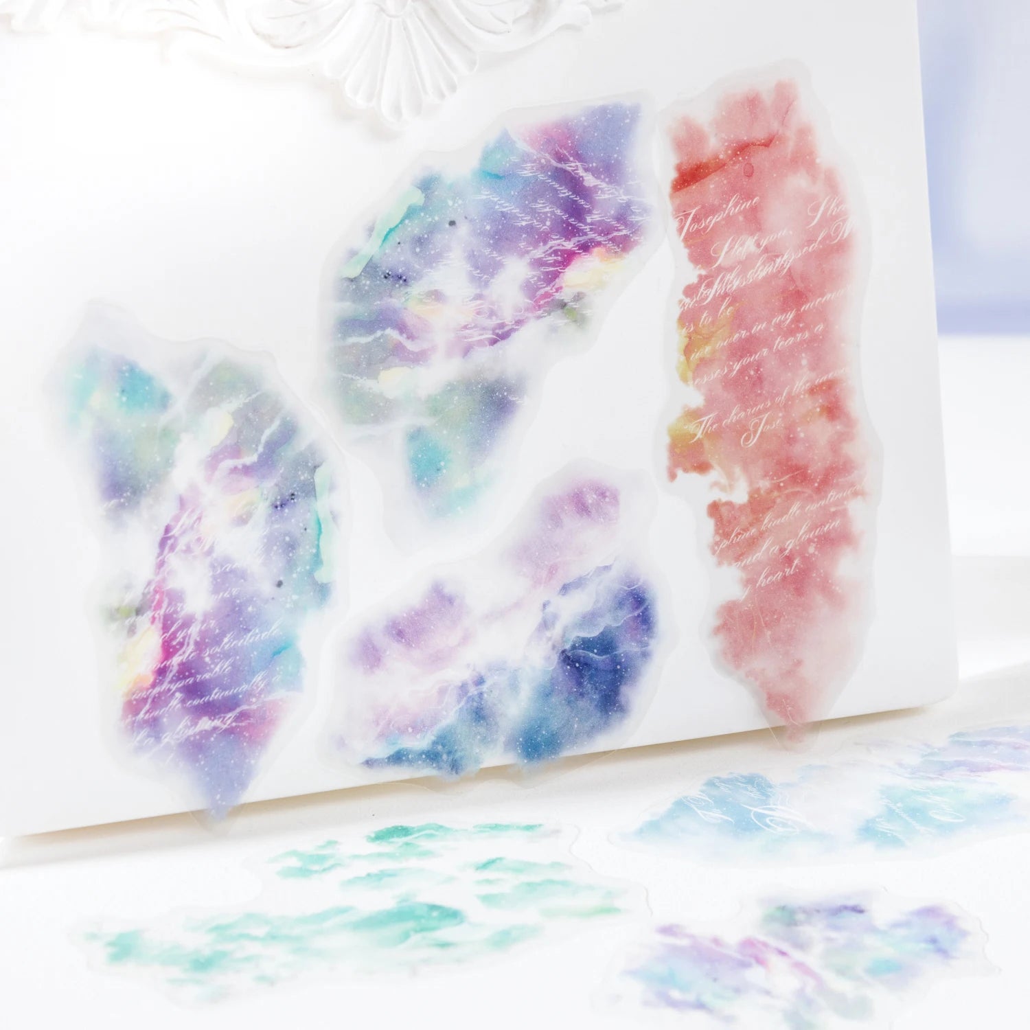 Watercolor Cartoon Stickers – 20PCS Aesthetic Scrapbook & Journal Label Set