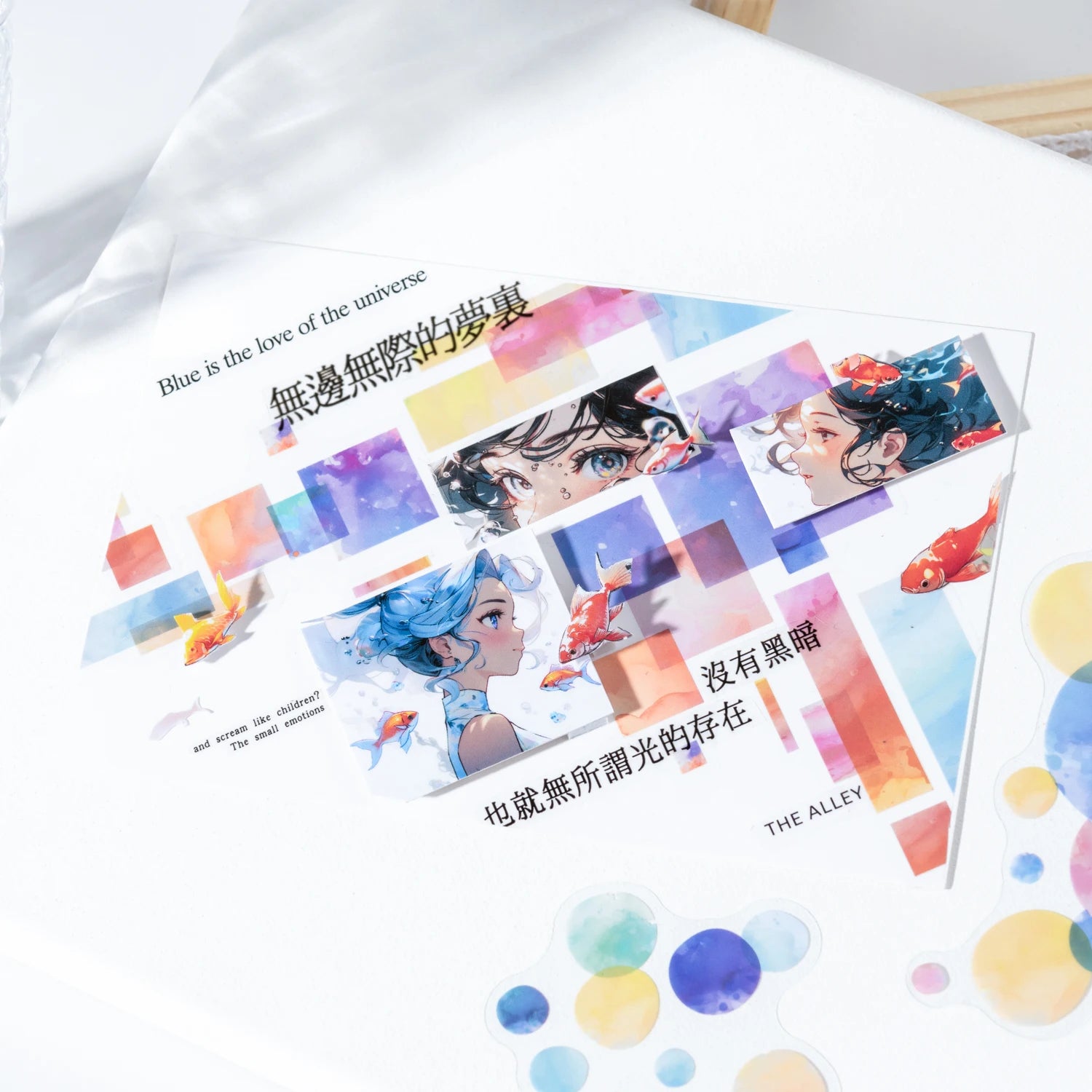 Watercolor Cartoon Stickers – 20PCS Aesthetic Scrapbook & Journal Label Set