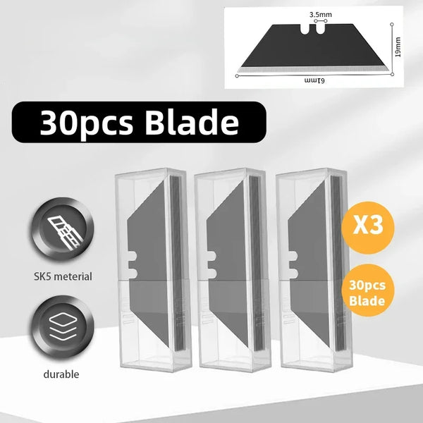 10/30/50Pcs Trapezoid Utility Knife Blades Set