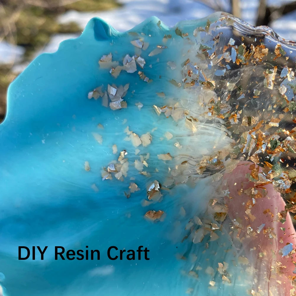 100PCS Gold Silver Copper Foil Leaf Flakes – DIY Resin, Candle & Art Decor